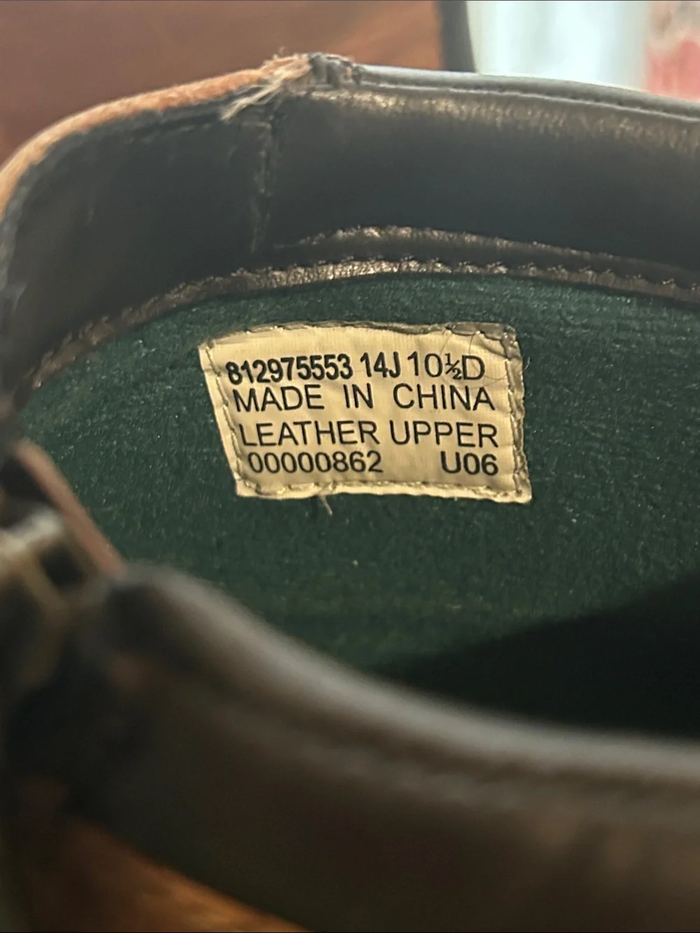 Polo by Ralph Lauren Brown Leather Men’s Rain & Snow Boots with Black Toe